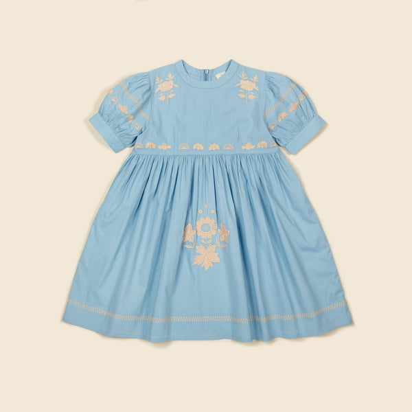 が大特価！ Apolina アポリナ Mya Dress Bay Blue 3-5y ワンピース