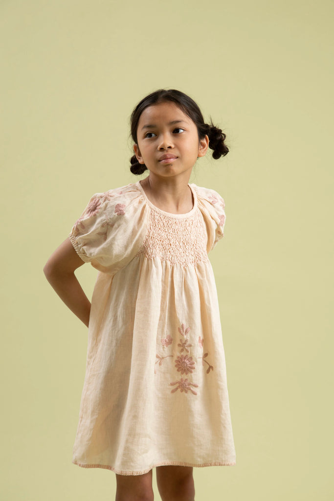 Apolina kids - Mara Shirtdress 5-7Y 新品 MAREN DRESS - SHELL | Wylder Shop
