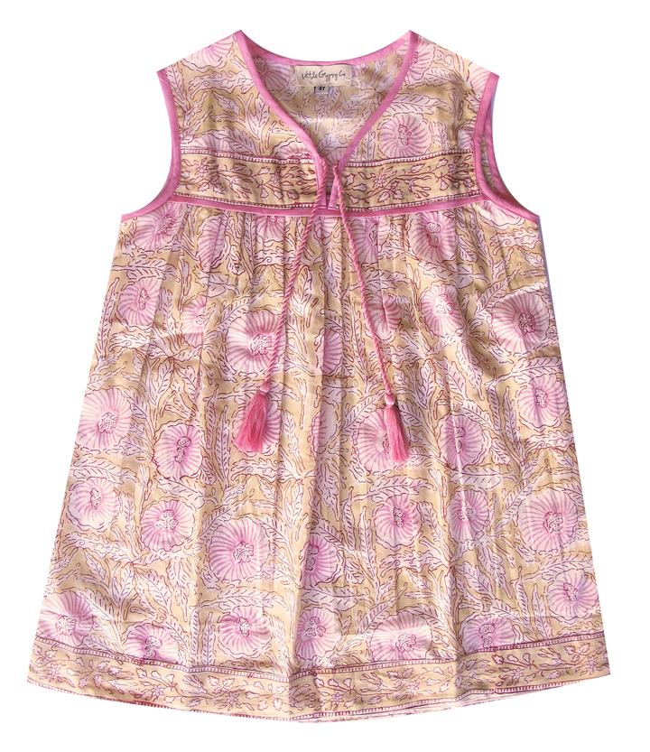 Little Luna Sleeveless Dress - Pink Azalea