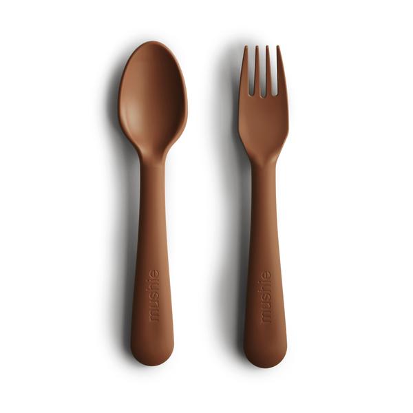 Fork and Spoon Set Caramel