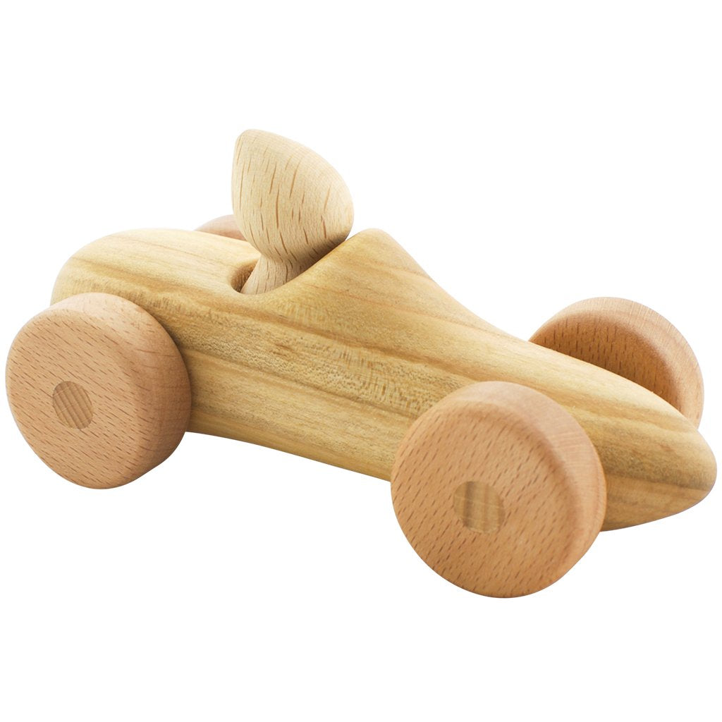 Wooden Car With Driver