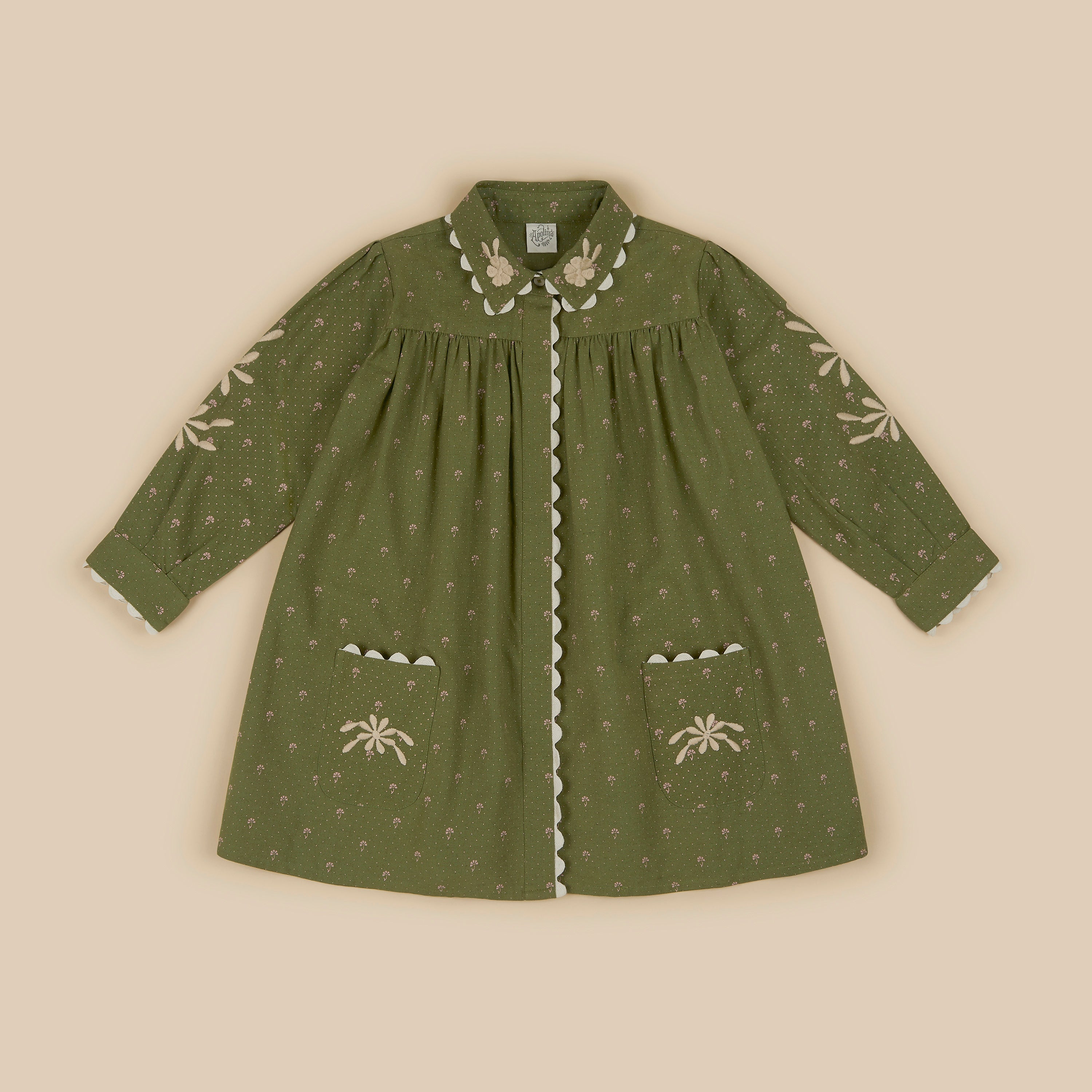 Francine Shirtdress - Valley Calico Fern | Wylder Shop Francine Shirtdress - Valley Calico Fern | Wylder Shop