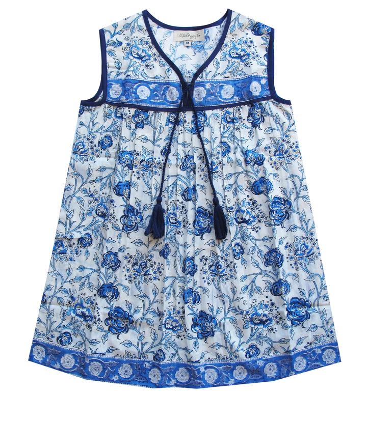 Little Luna Sleeveless Dress - Blue Azalea