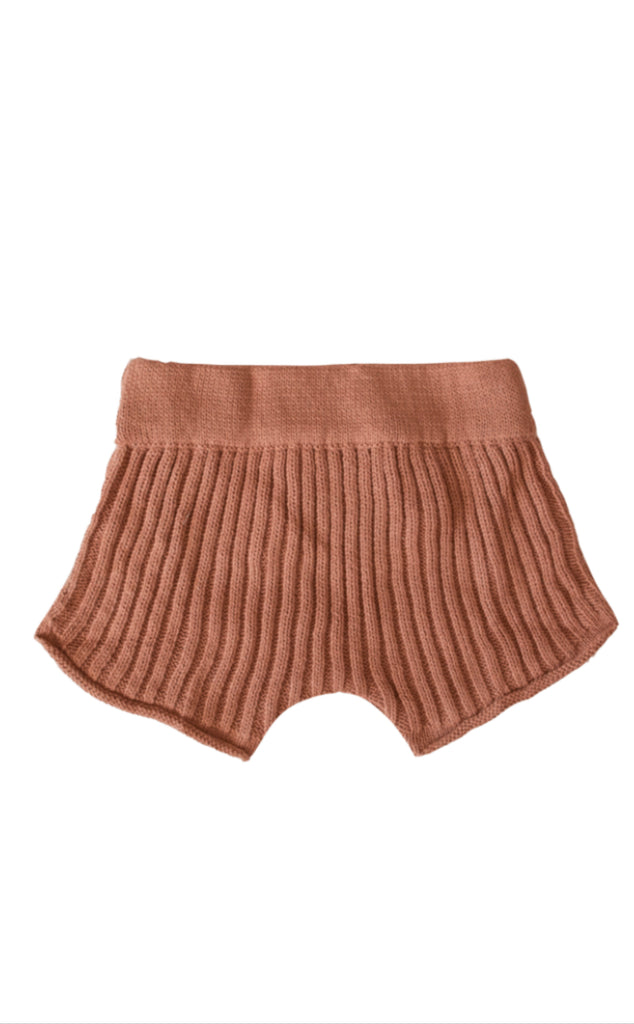 Essential knit shorts | Rust