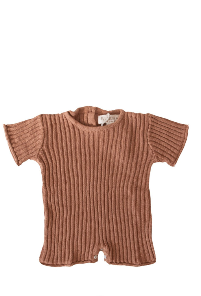 Essential knit Romper | Rust