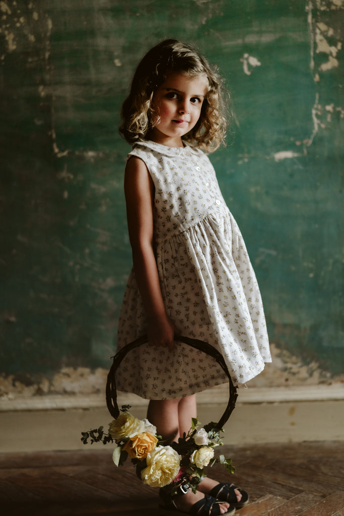 Maggie Dress Tiny Buttercup Floral