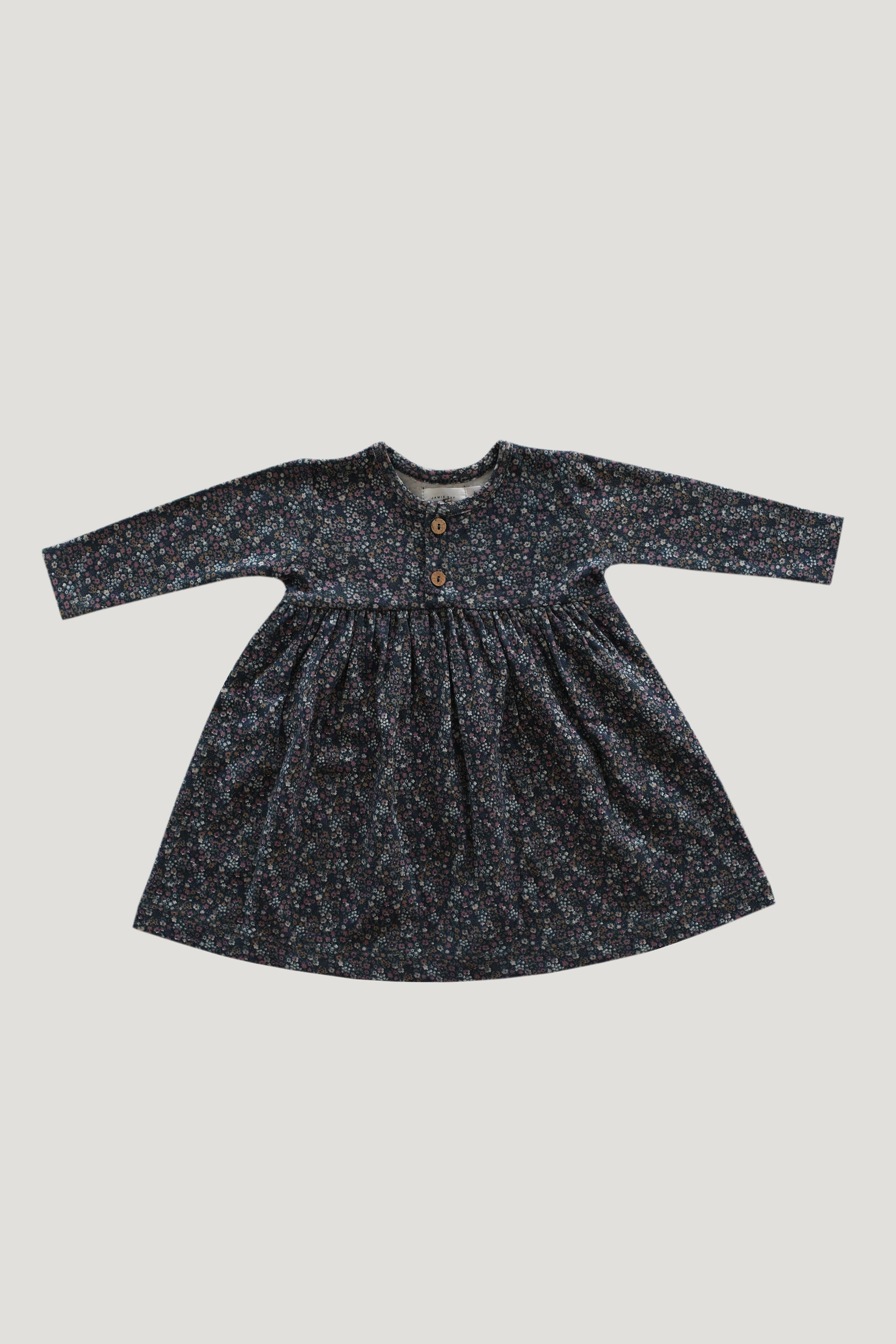 Organic Cotton Dress Winter Floral | Wylder Shop Organic Cotton Dress Winter Floral | Wylder Shop