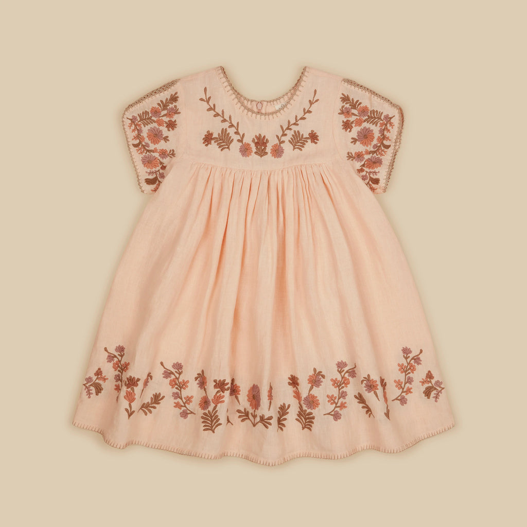 ワンピース 24ss apolina Stevie Pale Rose Apolina Stevie Dress Pale Rose 1-2y