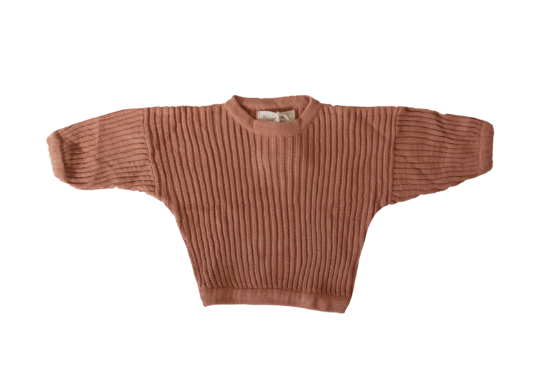 Essential knit Pullover | Rust